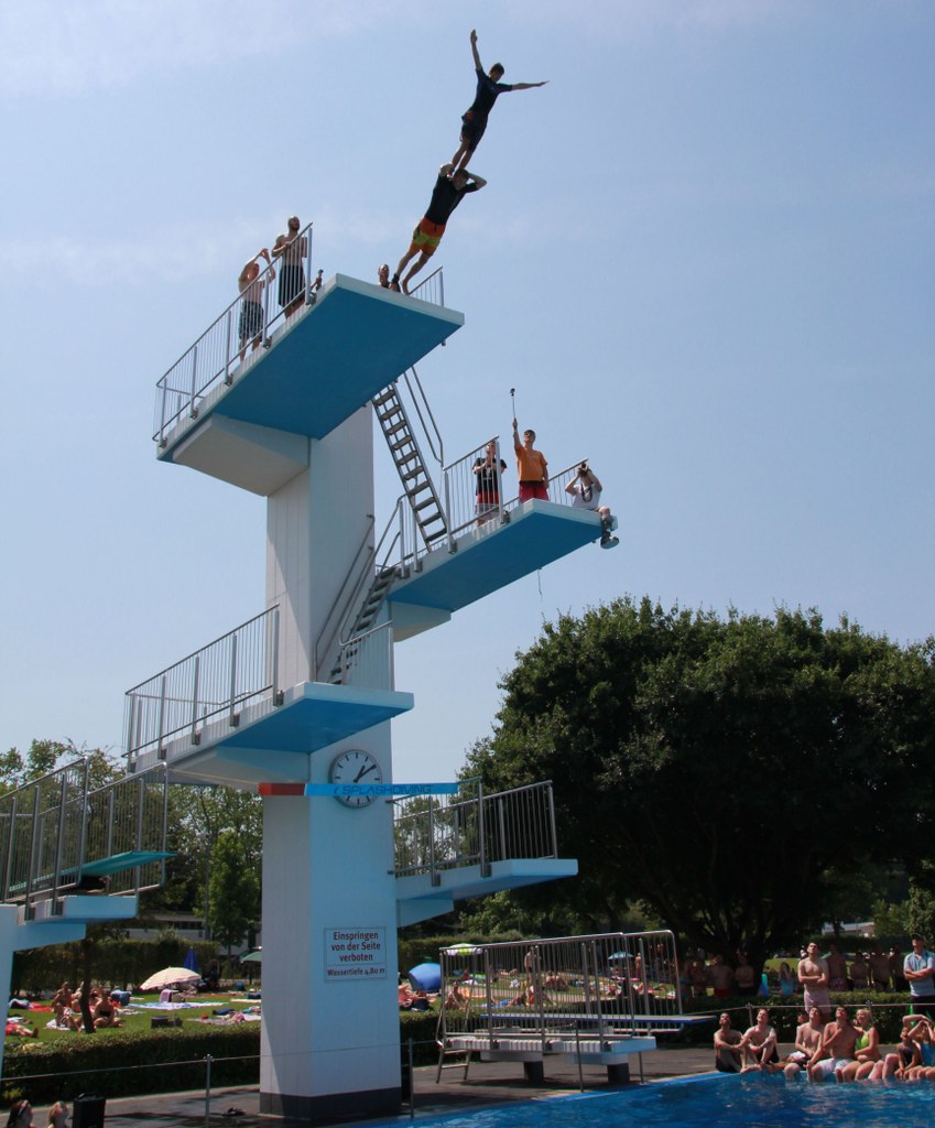 Großes Showspringen im Südbad