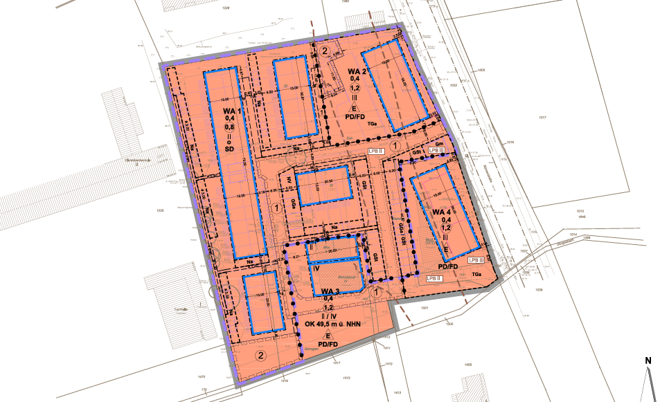 Öffentliche Auslegung des Bebauungsplans Römerstraße / Furtherhofstraße