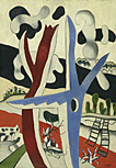 Léger, Fernand · Paysage á l´arbre bleu 1937 · Öl auf Leinwand · 92 x 65 cm · © VG Bild-Kunst, Bonn 2007