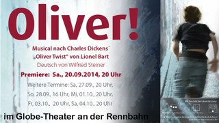 Premiere Samstag 20. September 2014, 20.00 Uhr • weitere Vorstellungen: Samstag, 27. September, 20.00 Uhr • Sonntag, 28. September, 16.00 Uhr • Mittwoch, 1. Oktober, 20.00 Uhr • Freitag, 3. Oktober, 20.00 Uhr • Samstag, 4. Oktober, 20.00 Uhr