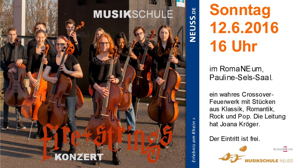 fire4strings – feurige Celli im Romaneum