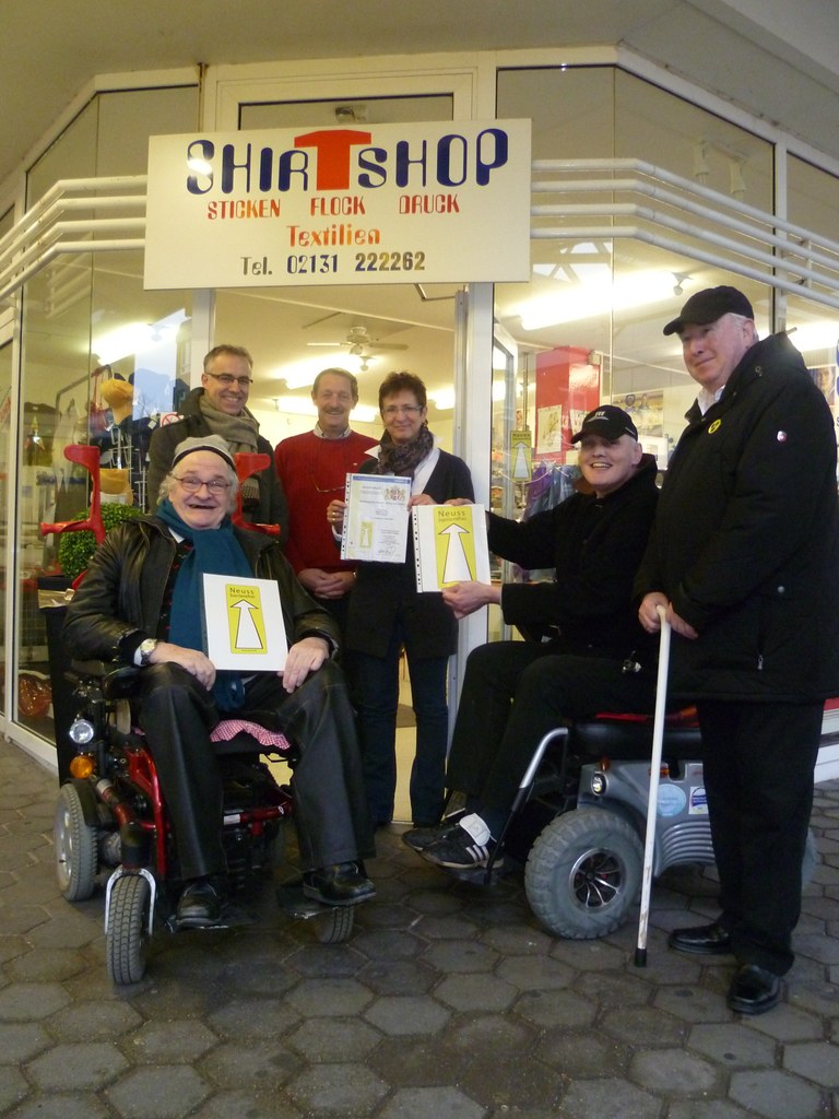 Harry Aaron, Harald Jansen, (alle Begehungsteam), Ehepaar Thormann (Shirt-Shop) Thomas Meyer, Jörg Schmitz, (alle Begehungsteam)