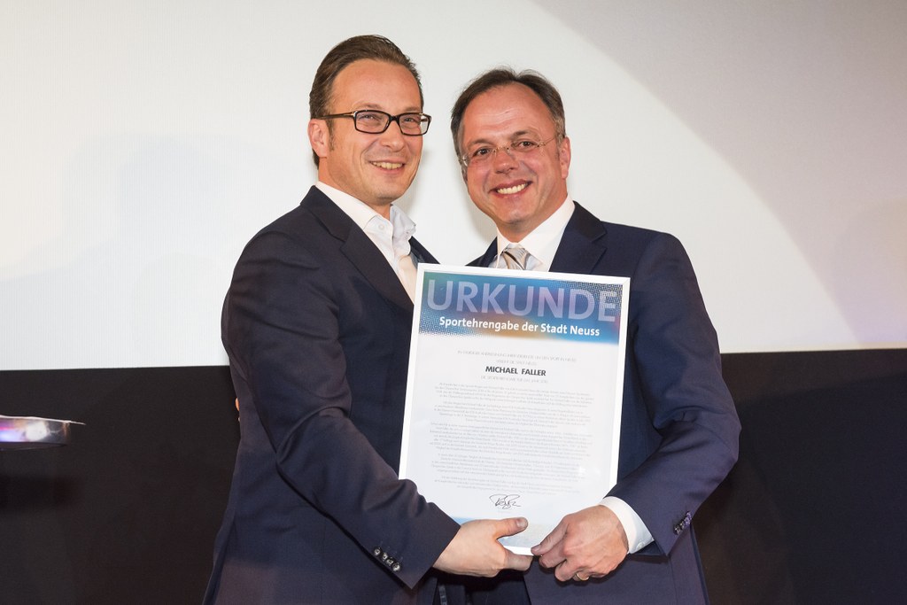 Bürgermeister Reiner Breuer und Michael Faller, Foto: Studio Giesen