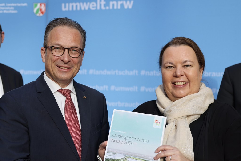 Foto: Stadt Neuss (Bürgermeister Reiner Breuer und Landesumweltministerin Ursula Heinen-Esser)